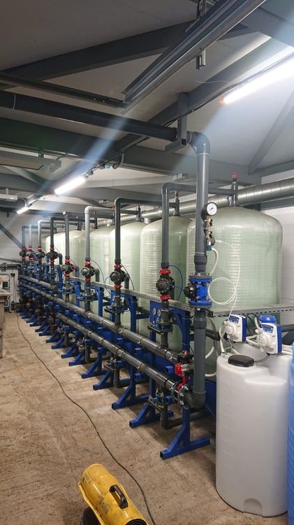 Линия водоподготовки с корпусами AQUACELL на объекте