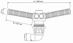 Чертеж корпуса фильтра AQC 1103 AQUACELL