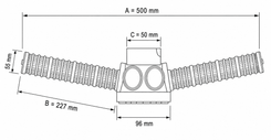 Чертеж корпуса фильтра AQC 6450 AQUACELL