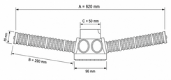 Чертеж корпуса фильтра AQC 6600 AQUACELL